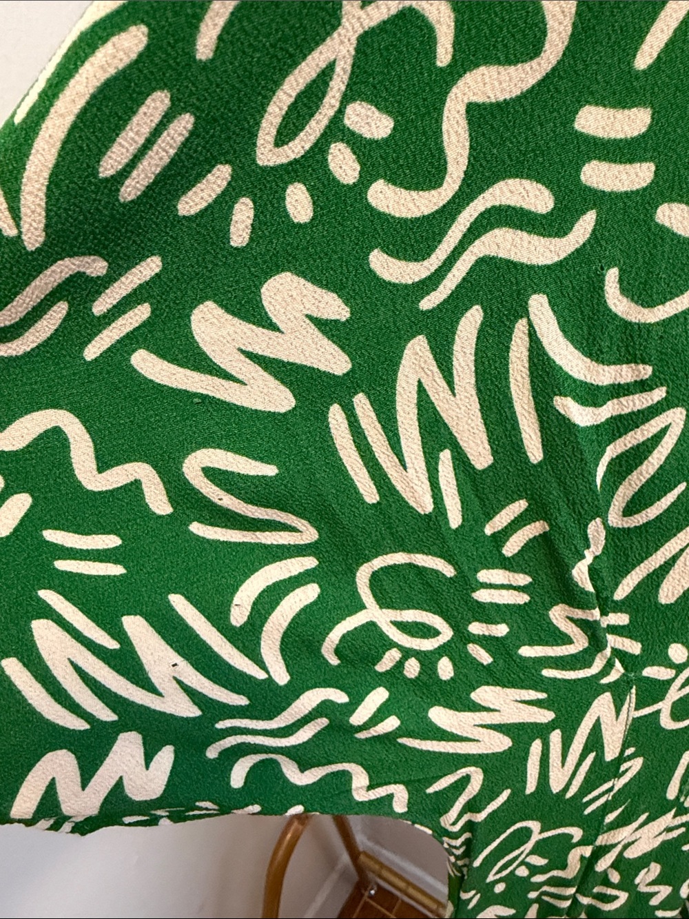 Zara Green Printed V-Neck Maxi Dress - Unbranded - Picture 15 of 16